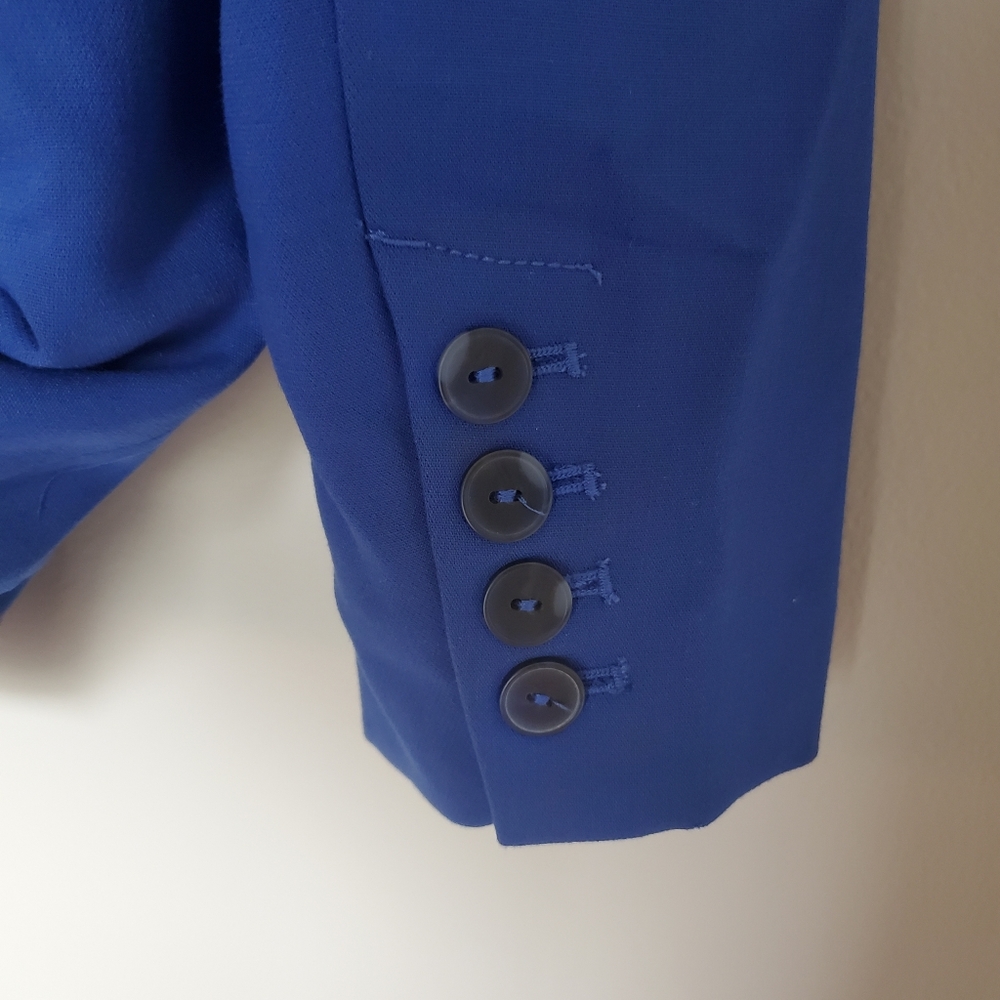 Anthropologie Maeve Double-Breasted Royal Blue Blazer Jacket Size 12 NWT - Picture 11 of 11
